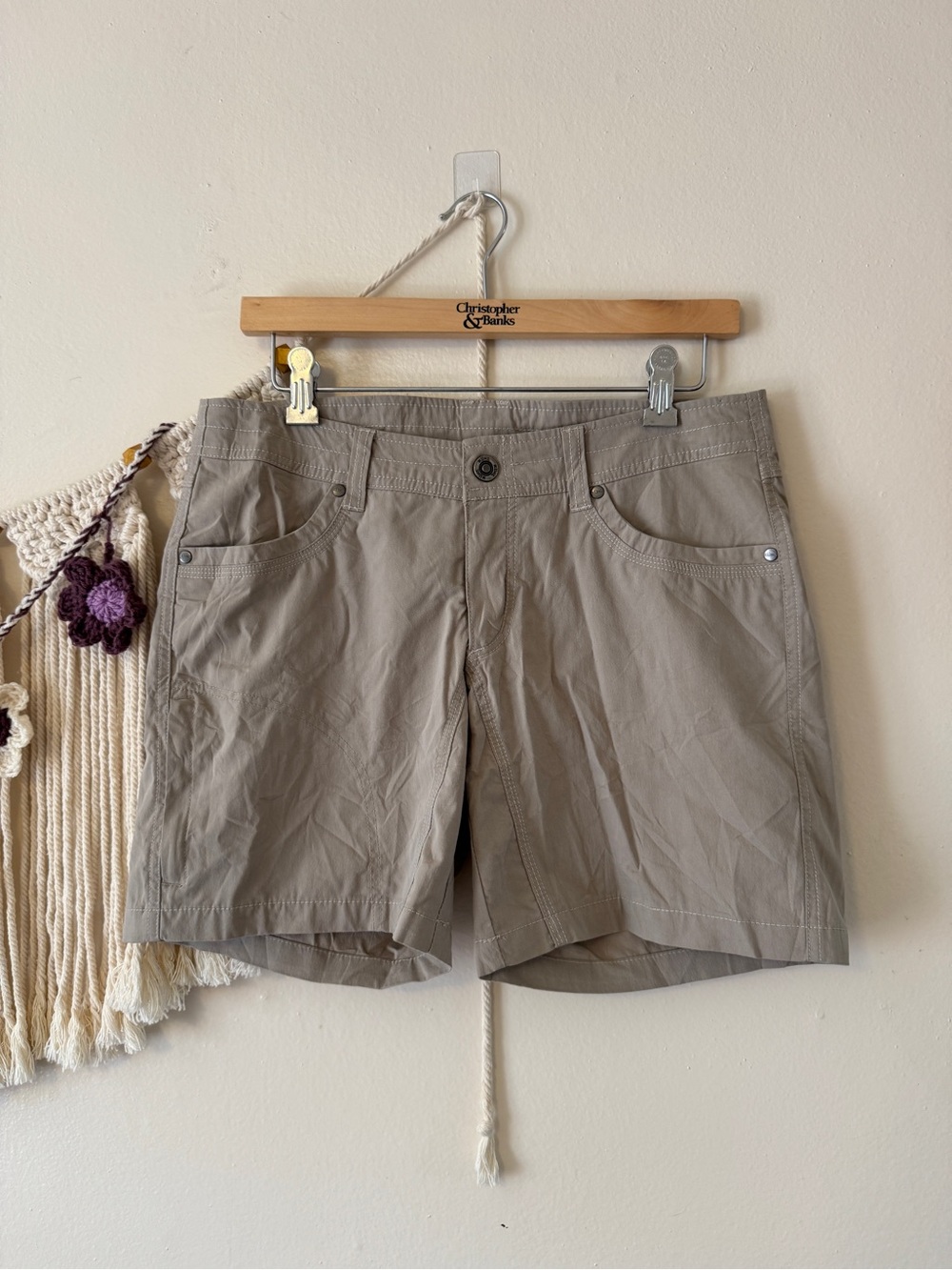 Kuhl Women's Lightweight Tan Outdoor Shorts